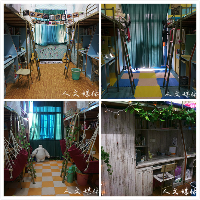 琴书润舍墨翰香  公司举办寝室设计大赛决赛